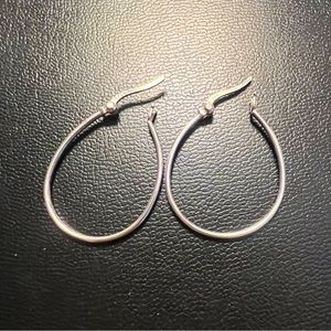 Vintage Oval Hoop Earrings